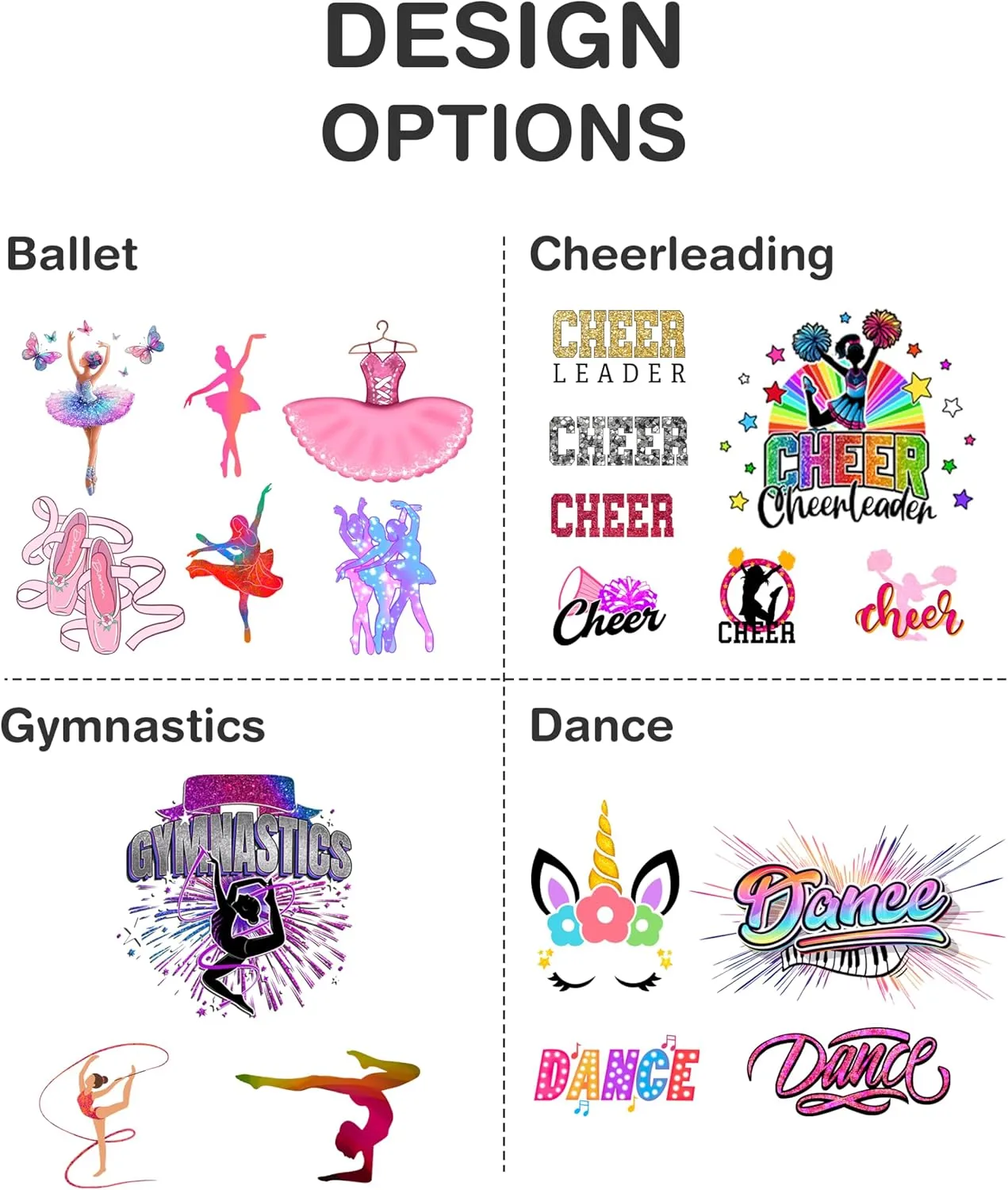 Personalized Ballet Duffle Bag for Women, Girls - Custom Duffel Bag - Different Color & Design Options - Light Purple