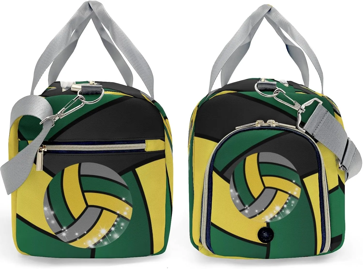 Personalized Name Gym Bag Sports Duffel Bags Volleyball Sports Gymnastics Travel Perform Training Casual Bag