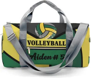 Personalized Name Gym Bag Sports Duffel Bags Volleyball Sports Gymnastics Travel Perform Training Casual Bag