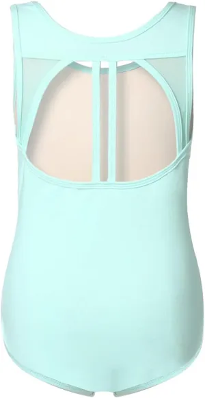 Phineein Girls Sleeveless Ballet Gymnastics Leotards Kids Athletic Crisscross Mesh Back Dancewear Unitards