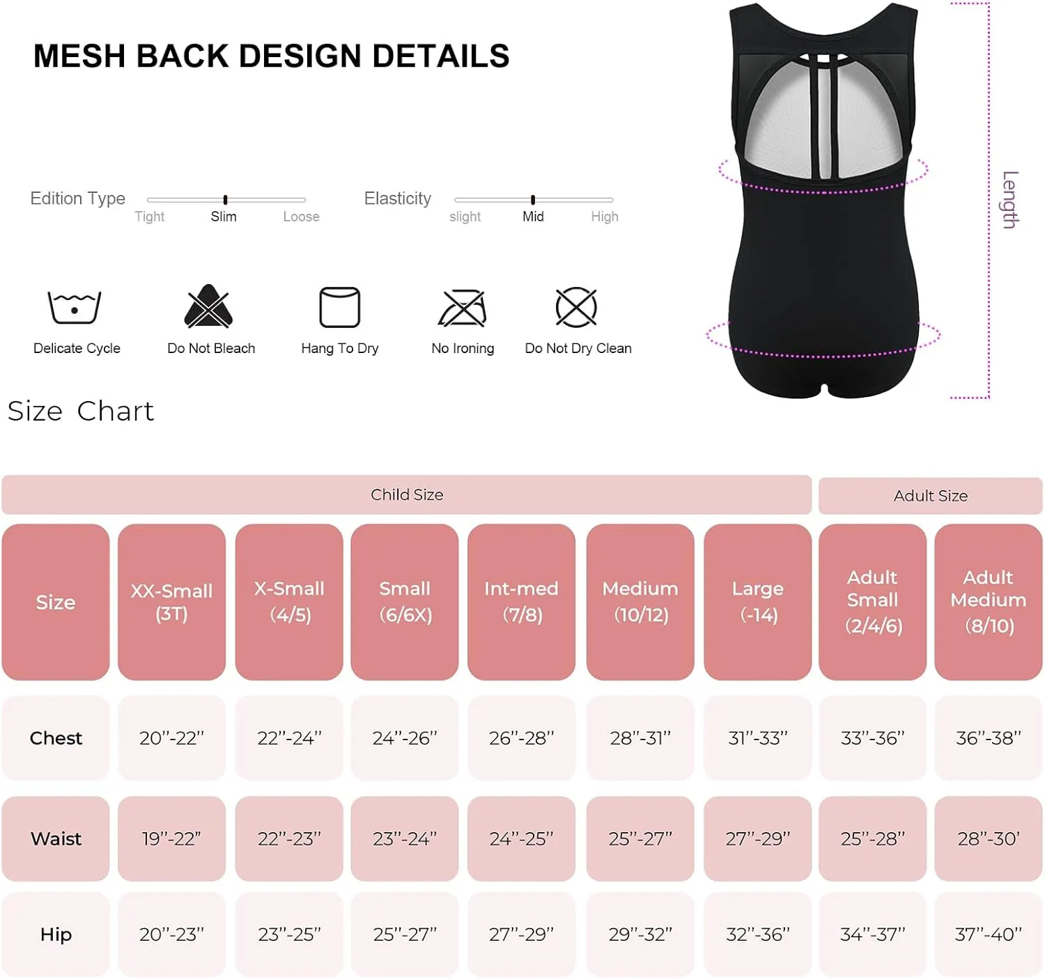 Phineein Girls Sleeveless Ballet Gymnastics Leotards Kids Athletic Crisscross Mesh Back Dancewear Unitards