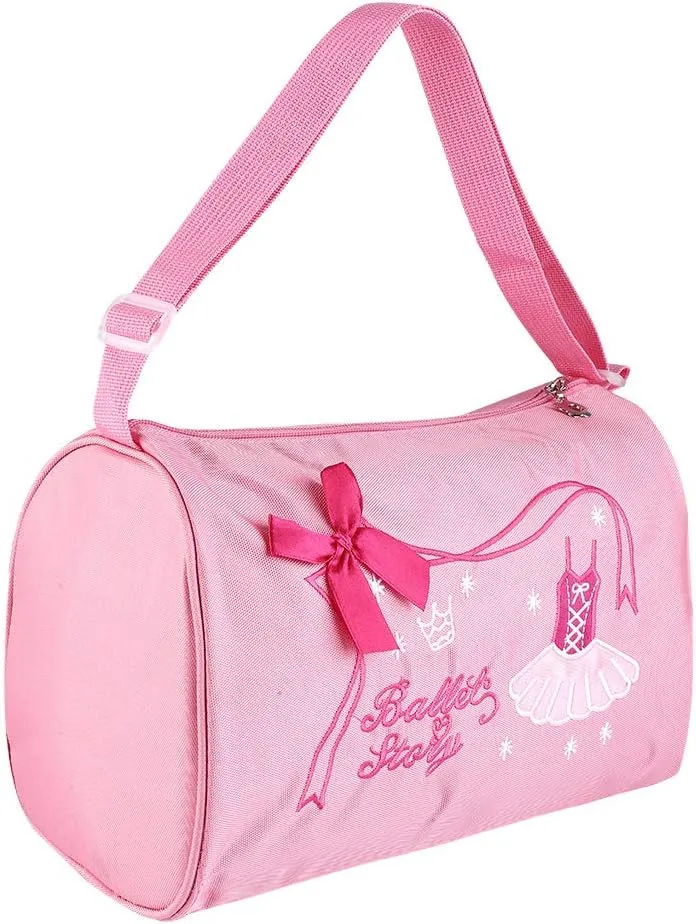 Pink Dance Bags, Large Capacity Ballet Dance Bag Waterproof Nylon Cloth Dance Duffle Bag,Dance Duffel Bag for Dance Swim Sports Gyms(Pink)
