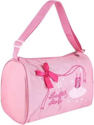 Pink Dance Bags, Large Capacity Ballet Dance Bag Waterproof Nylon Cloth Dance Duffle Bag,Dance Duffel Bag for Dance Swim Sports Gyms(Pink)