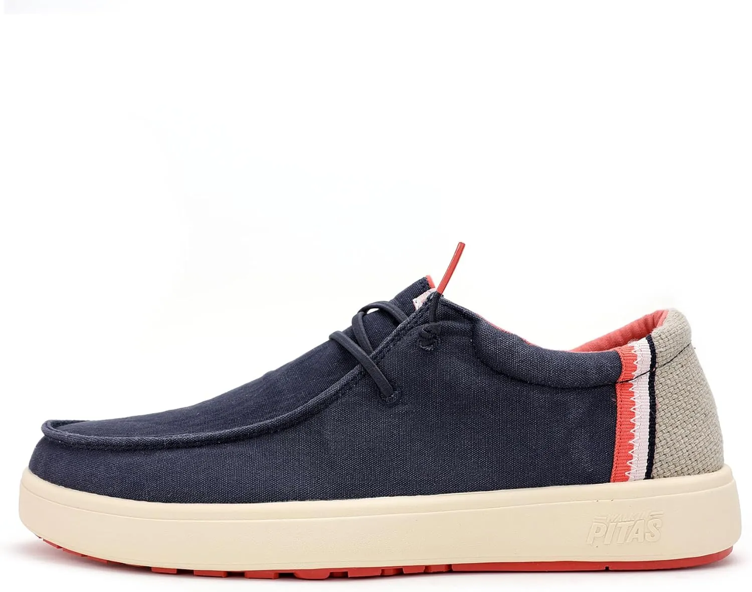 PITAS Men's Cana Slip-On Boat Shoes | Casual Loafers for Men | Comfortable & Lightweight Slip On Shoes | Navy