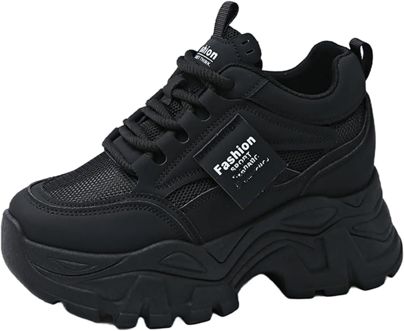 Platform Sneakers for Women Breathable Mesh Casual Dad Shoes Comfortable Sport Wedge Walking Shoes 2025 Fall Sneakers