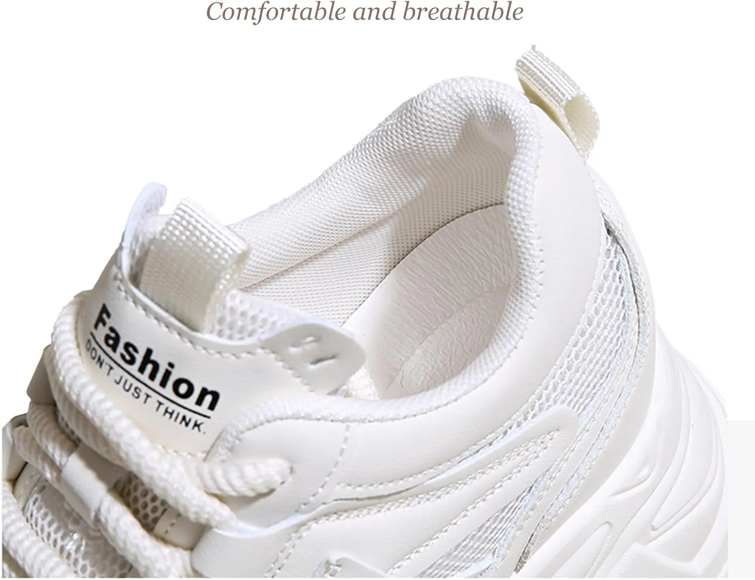 Platform Sneakers for Women Breathable Mesh Casual Dad Shoes Comfortable Sport Wedge Walking Shoes 2025 Fall Sneakers