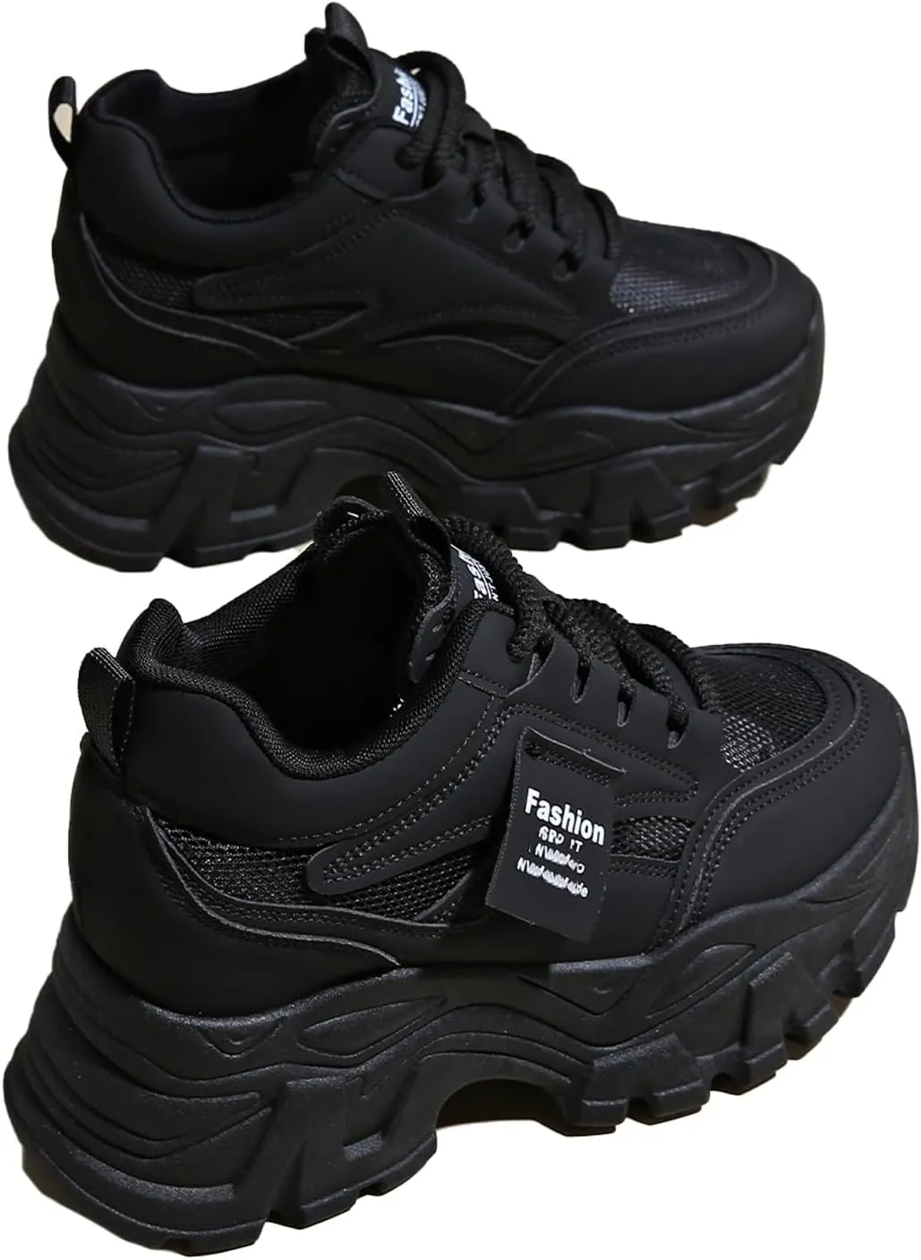 Platform Sneakers for Women Breathable Mesh Casual Dad Shoes Comfortable Sport Wedge Walking Shoes 2025 Fall Sneakers
