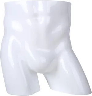 Plating Men's Mannequin, Oblique Leg Modeling Hip Model Props for Display Trousers Underwear Swimsuit, Shapely Butt Forms, 6 Colors (Color : B)