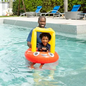 Poolcandy Little Tikes Cozy Coupe Inflatable Junior Baby Boat for The Little Ones, Enjoy a Day in The Water in Comfort with The Cozy Coupe Built in Canopy