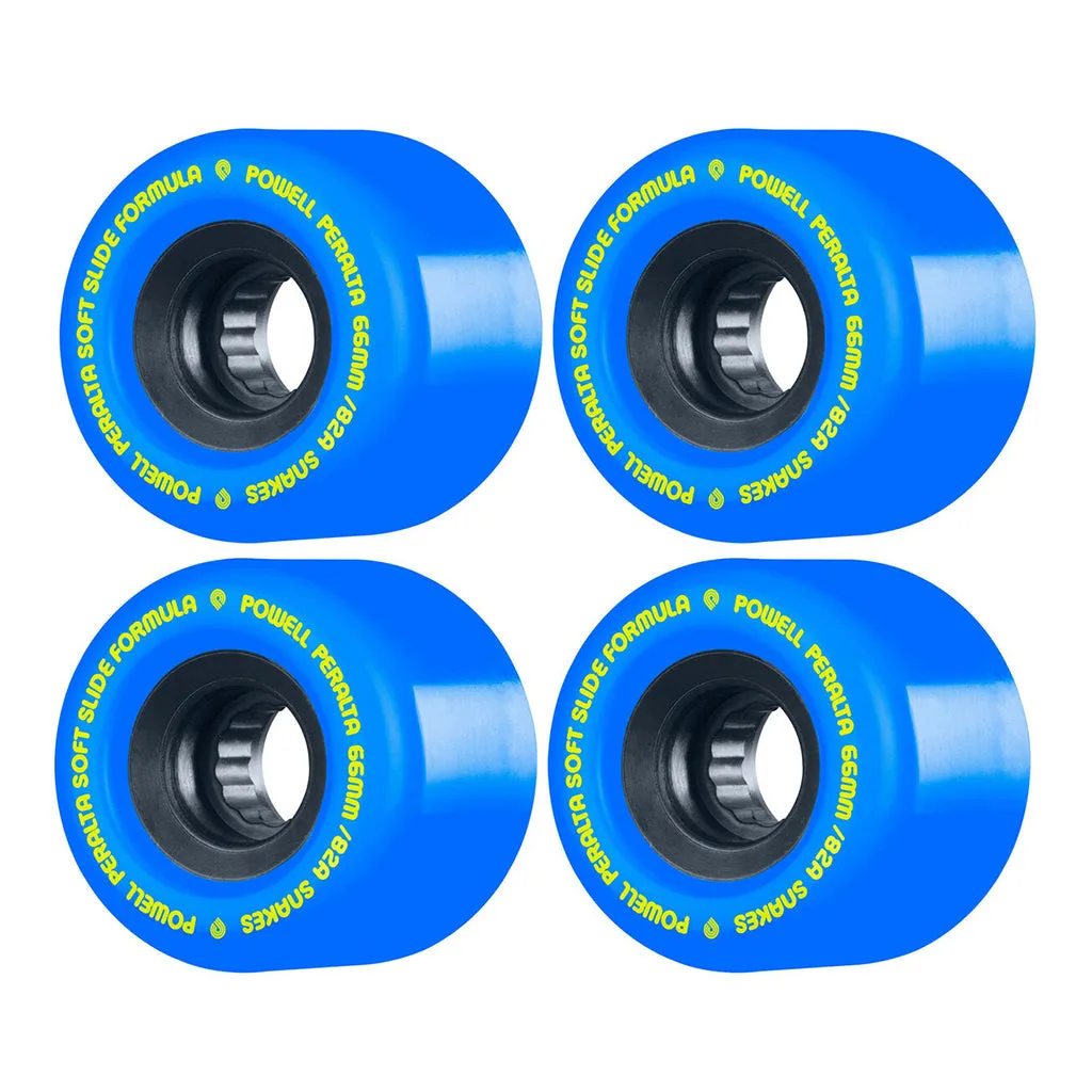 POWELL PERALTA | SSF SNAKES SKATEBOARD WHEELS. BLUE / 66MM X 82A