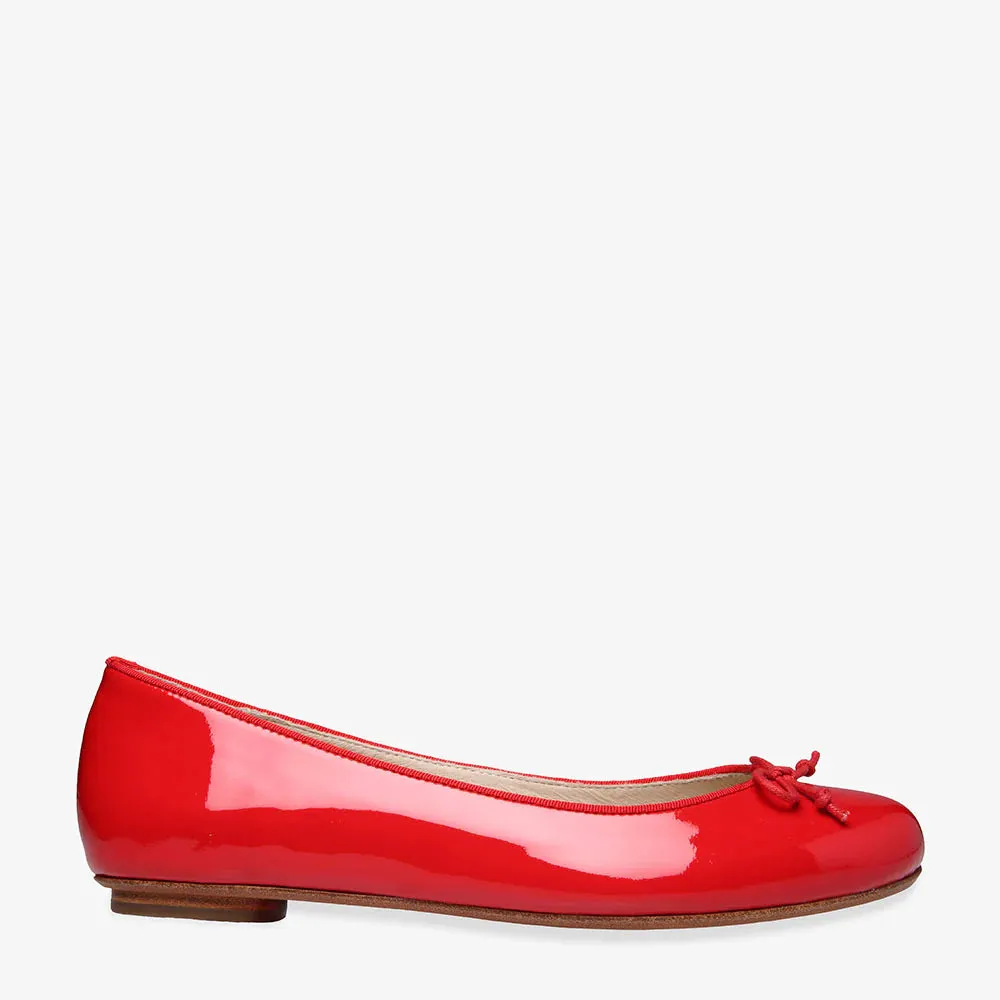 Pre-loved Sambag Tina Orange Patent Leather Ballet Flat