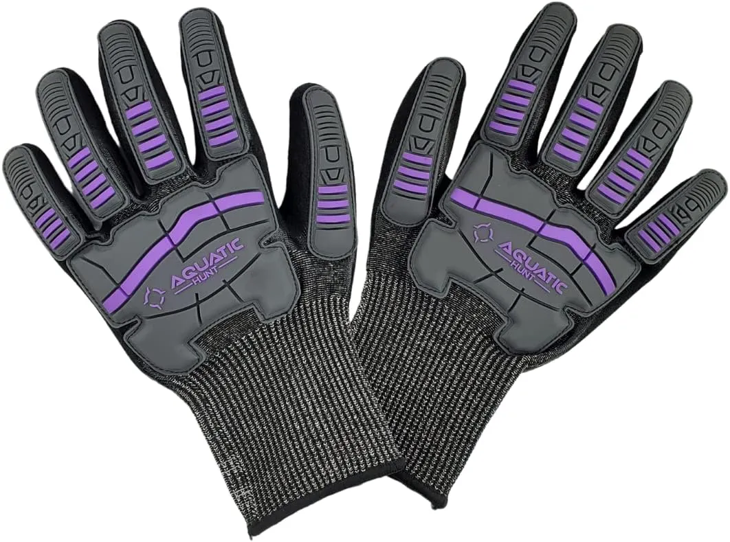 Premium Protection Pair of Dive Gloves for Hunting Lionfish, Lobster, Crab, Spearfishing, Working Underwater - Cut and Puncture Resistant