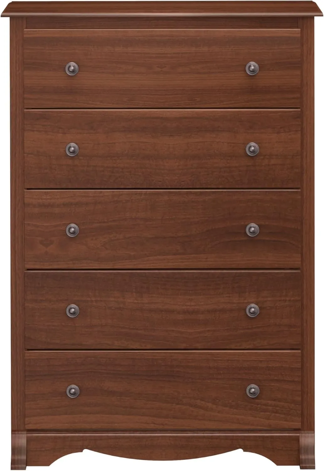 Prepac Sonoma Traditional 5-Drawer Tall Dresser for Bedroom, Functional Bedroom Dresser Chest of Drawers 17.75" D x 31.5" W x 44.75" H, Cherry
