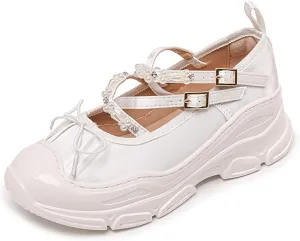 Princess Tutu Chunky Ballet Sneakers Women Platform Mesh Dad Walking Shoes Comfortable Breathable Casual Fashion Running Shoes