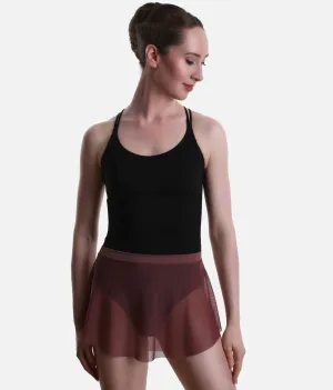 Pull-On Ballet Skirt, Flowy High-Low Design - SKYLAR