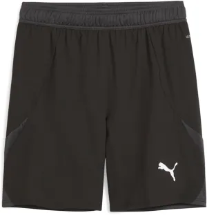 Puma - Mens Teamfinal Shorts, Color Black/White/Flat Dark Gray, Size: Small