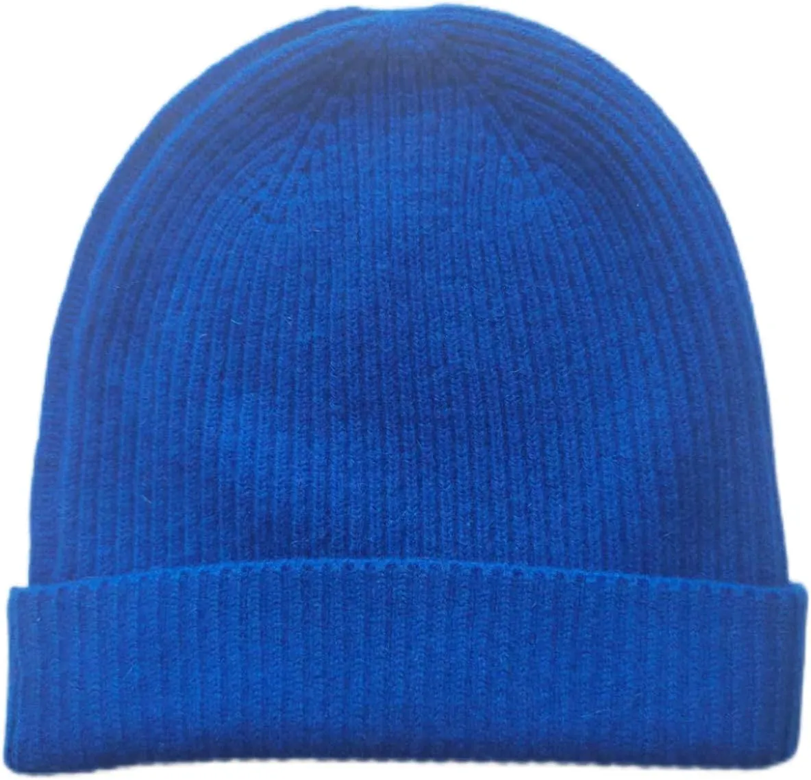 Pure Cashmere Fisherman Ribbed Beanie Hat Skull Cap for Women Men Unisex in 3ply Yarns, Made by Prime Cashmere Yarns