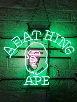 Queen Sense 20"x16" A Bathing Ape Neon Sign Light Man Cave Bar Pub Beer Gift Neon Lamp A120ABAPE