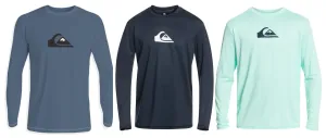 Quiksilver Solid Streak Long Sleeve UPF 50 Surf Tee