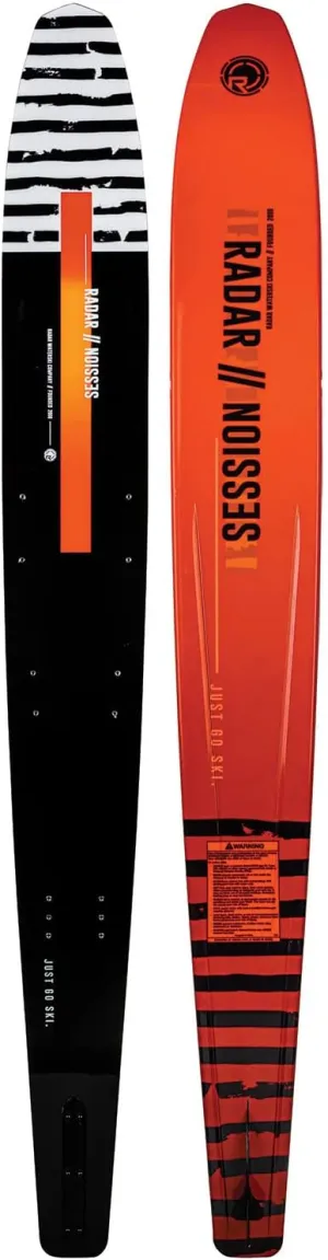 Radar Session Waterski, Gun Metal/Orange, 65"
