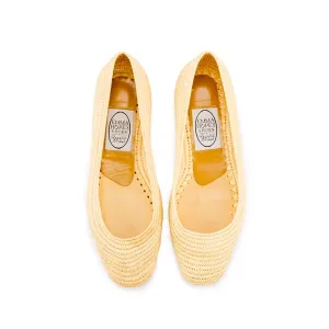 Raffia Chisel Ballet - Natural