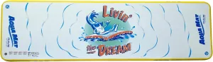 RAVE Sports Inflatable Aqua LTD Floating Mat, Platform and Swim Dock with Dropstitch PVC Construction, 18' x 5', Military Grade Durable Materials, Reinforced Drop-Stitch Weave, Supports 1500 lbs