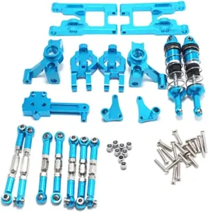 RC Upgrade Parts for Feiyue for FY03 for WLtoys 12428 12423 for 1/12 RC Car Part 12428 12423 Upgrade Accessories Kit(Blue)