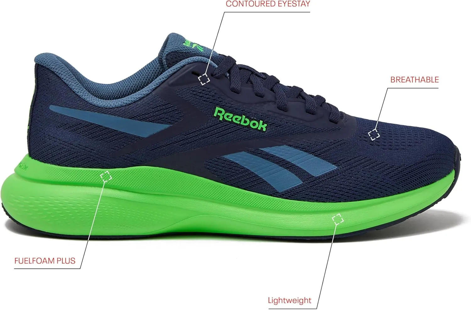 Reebok Men's Energen 4 Running Shoes, Lightweight Athletic Sneakers