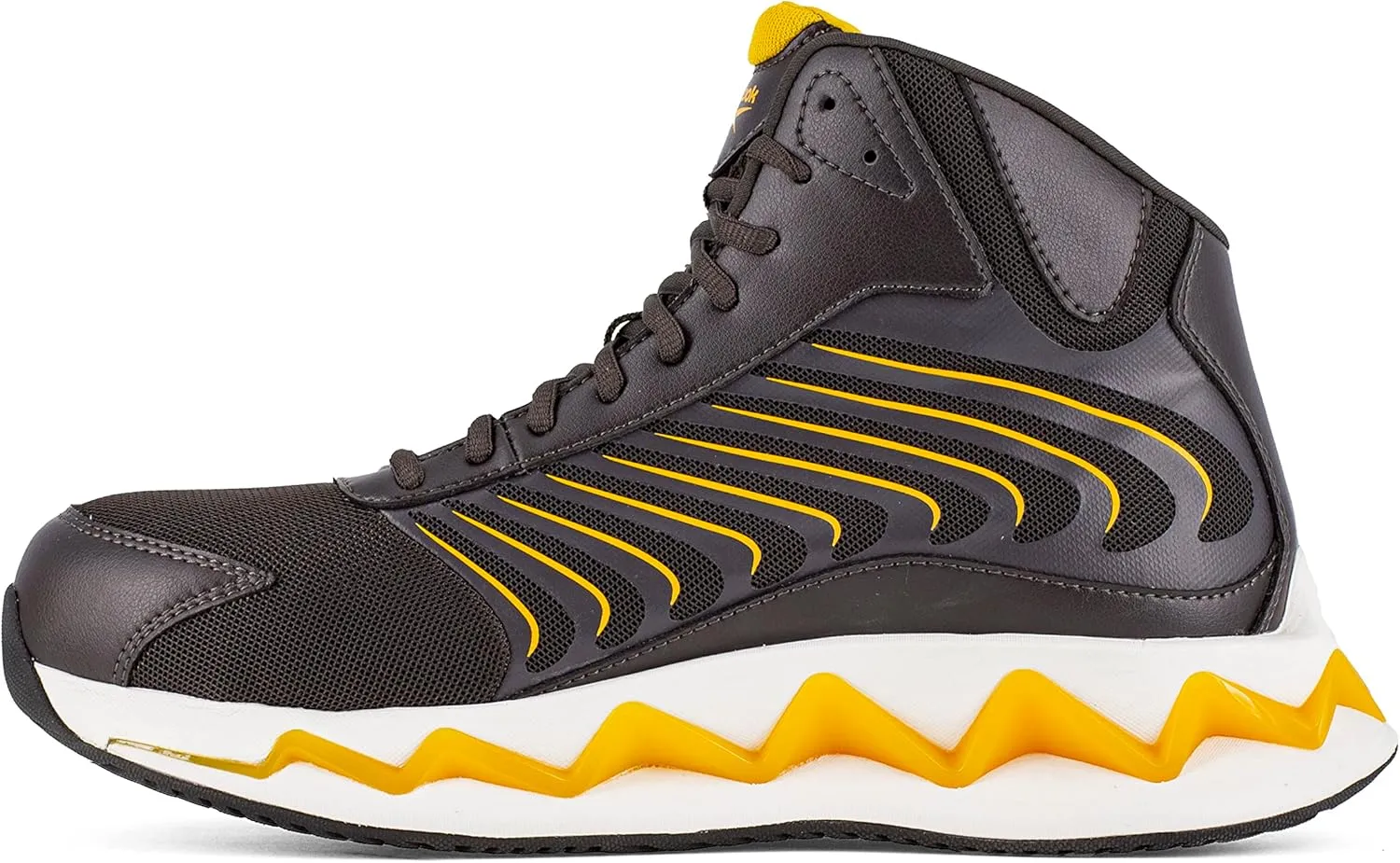 Reebok Men's Rb3226 Zig Elusion Heritage Work Construction Shoe Charcoal Brown Safety