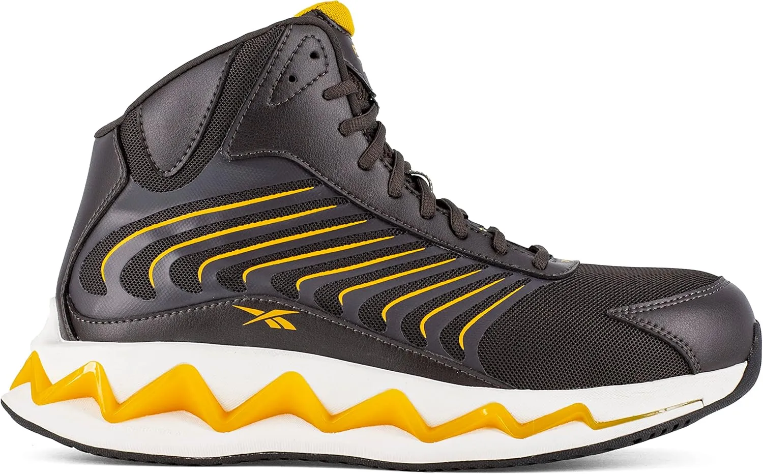 Reebok Men's Rb3226 Zig Elusion Heritage Work Construction Shoe Charcoal Brown Safety