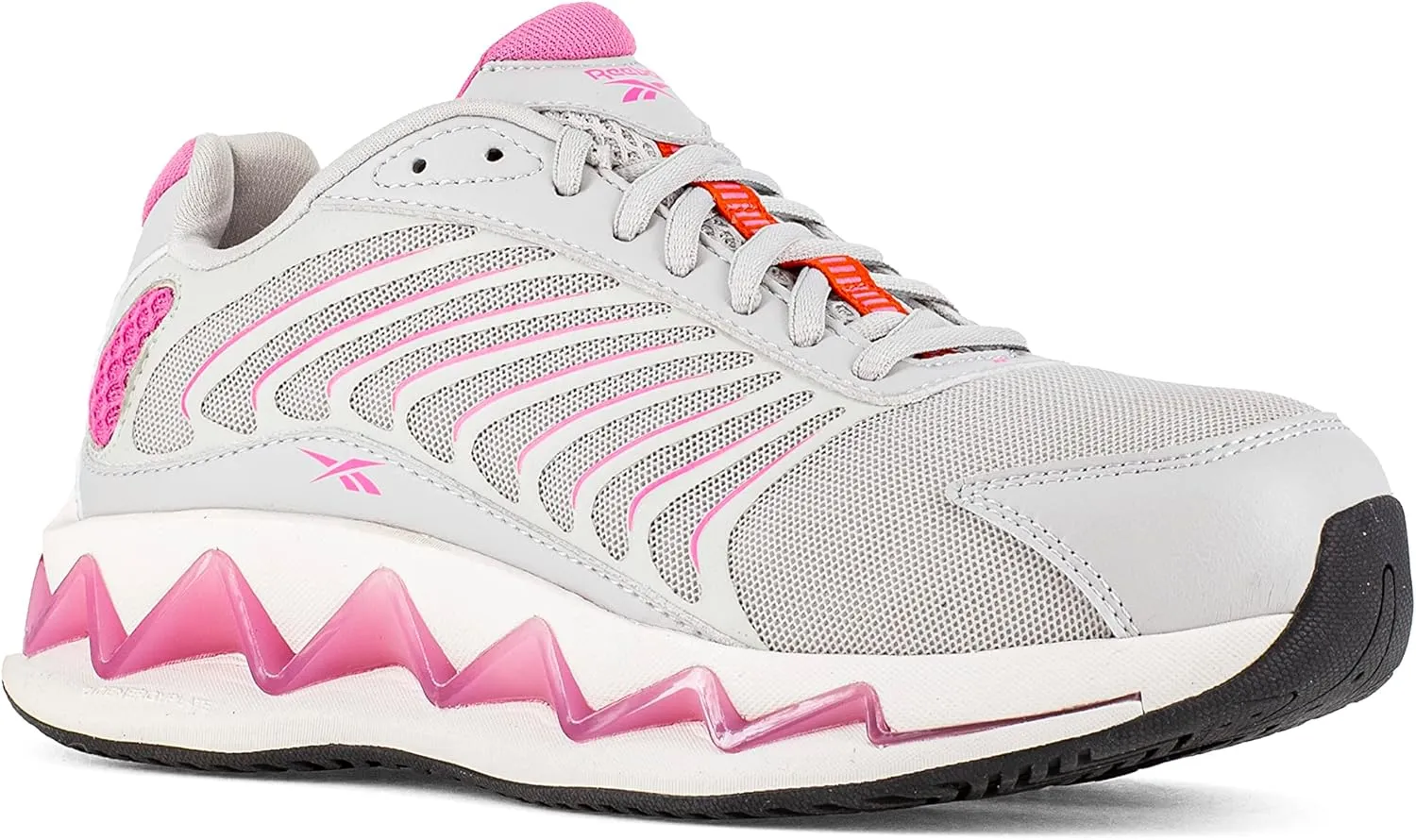 Reebok Women's Rb237 Zig Elusion Heritage Work Construction Shoe Light Grey Safety