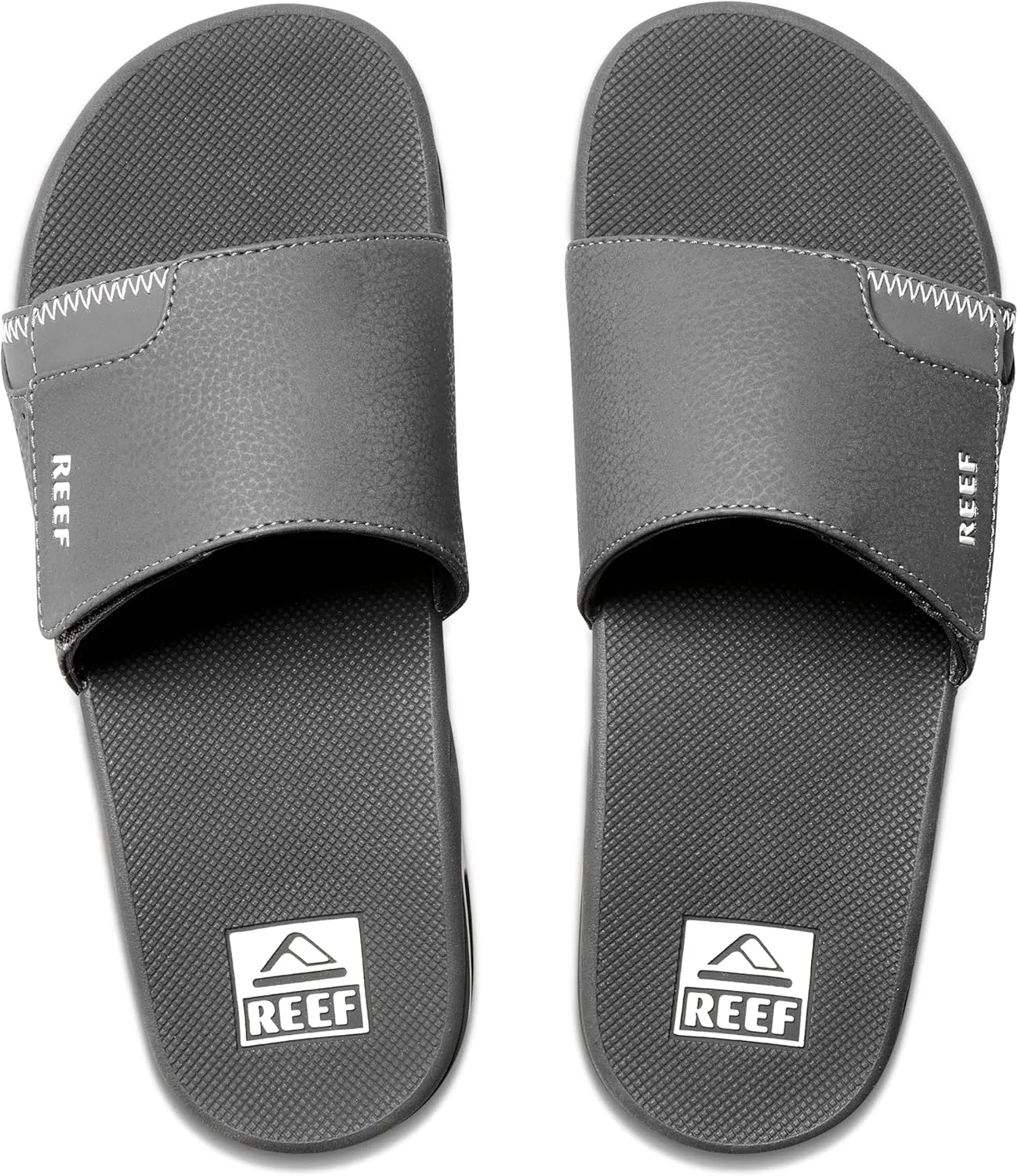 REEF Fanning Slide Men's Bottle Opener Sandal, Arch Support, Durable Outsole, Water Friendly