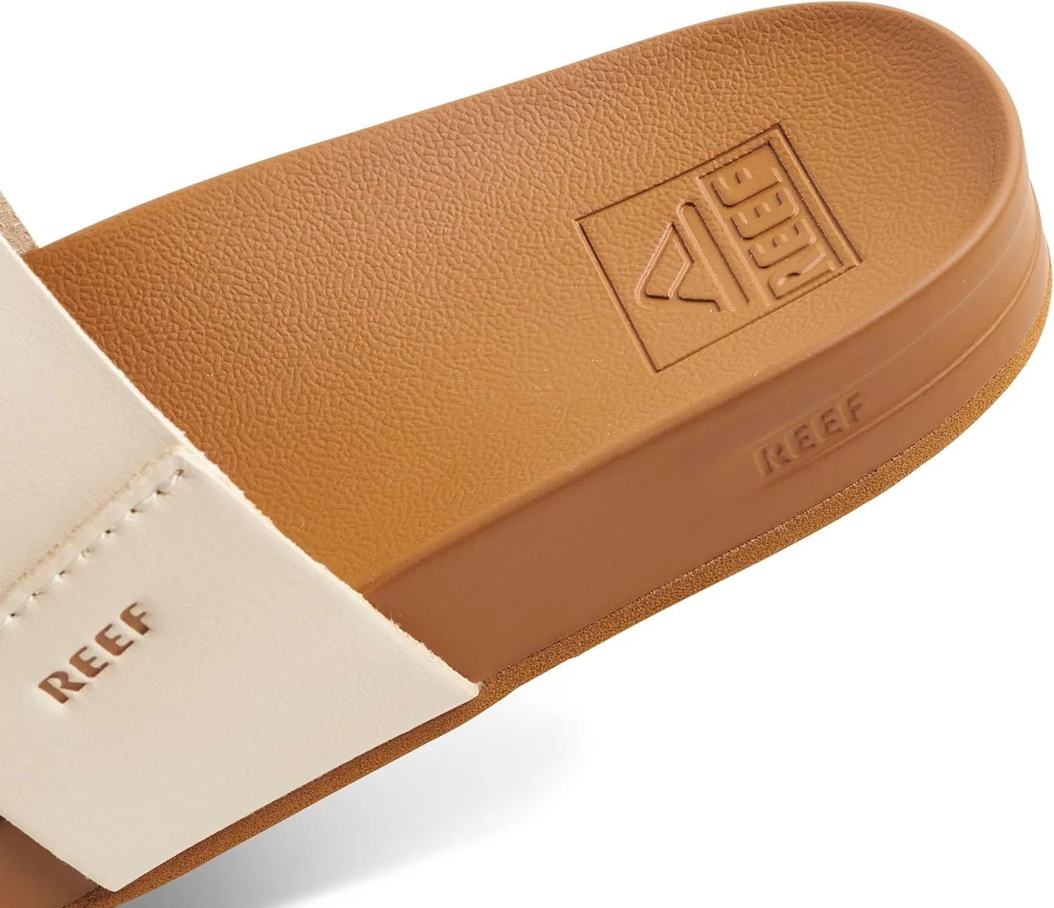 Reef Women's Vista Fashion Slide Sandal, Vegan Leather Strap, Ultra Soft Cushion Footbed