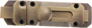 Retro Door Latch Slide Lock Durable Zinc Alloy Security Latch for Doors Smooth Finish Keyless Design Sturdy and Practical Door Lock for Home Use