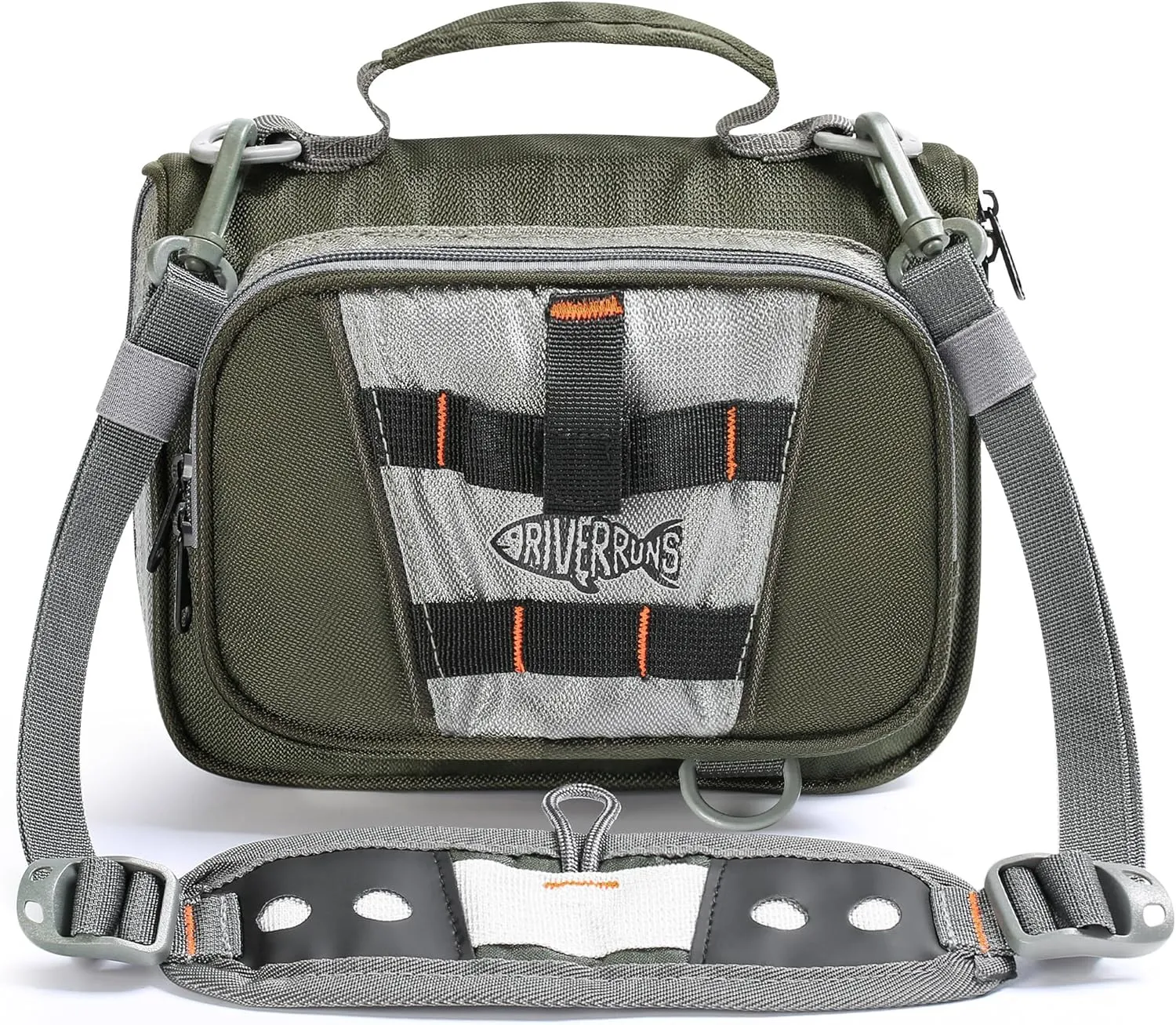 Riverruns Lure Bag Utility Binder Tackle Bag - 10 Pocket PVC Protective Cover Durable Fishing Gear，Durable Zippers，Built-In Handle and Detachable Shoulder Strap