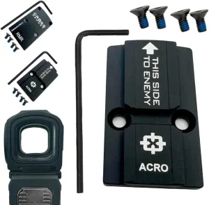 RMR to ACRO Adapter Converter Plate for Converting Any Slide/Optic Mount from RMR to ACRO Optic Mount/Slide Cut Footprint to fit a ACRO Optics
