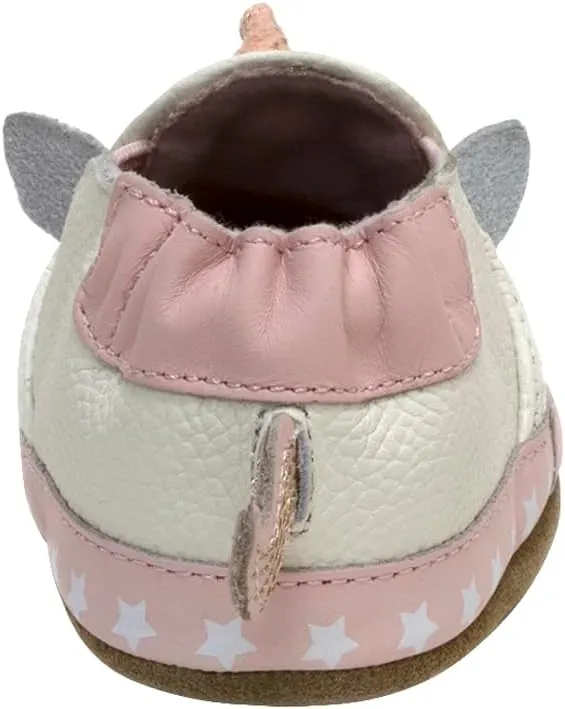 Robeez Baby Girls and Unisex Soft Soles Slip-Resistant Crib Shoes Slippers for Infant and Toddler, 0-24 Months