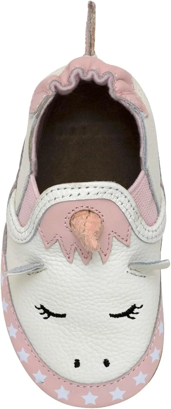 Robeez Baby Girls and Unisex Soft Soles Slip-Resistant Crib Shoes Slippers for Infant and Toddler, 0-24 Months
