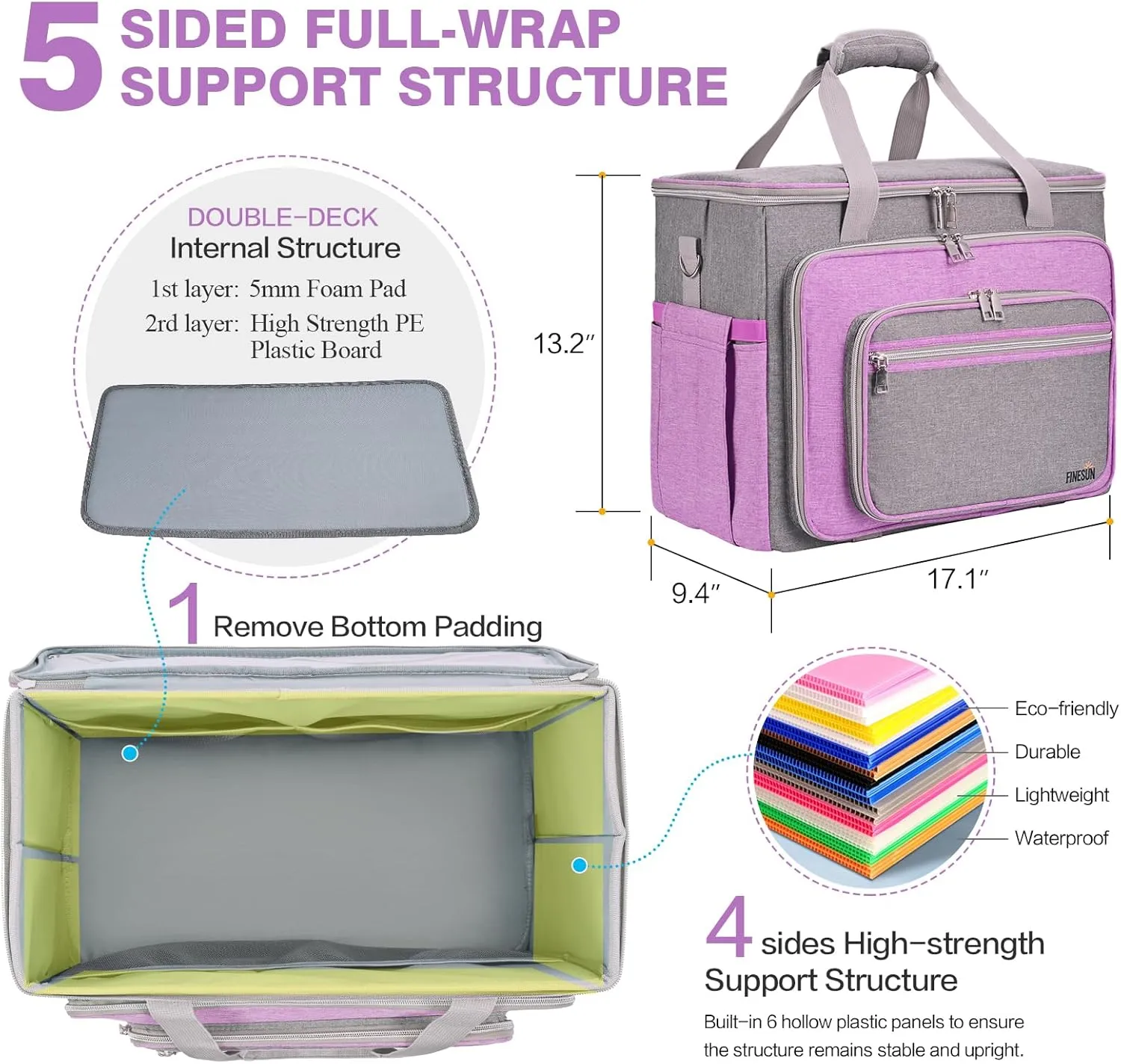 Rolling Tote Bag for Women Teacher Bag Rolling Cart Briefcase with Wheels Carry on Wheeled Bag for Work,Office,Craft