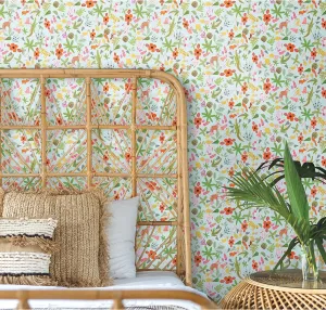 RoomMates Holalola Selva Blue Peel and Stick Wallpaper, RMK12158RL