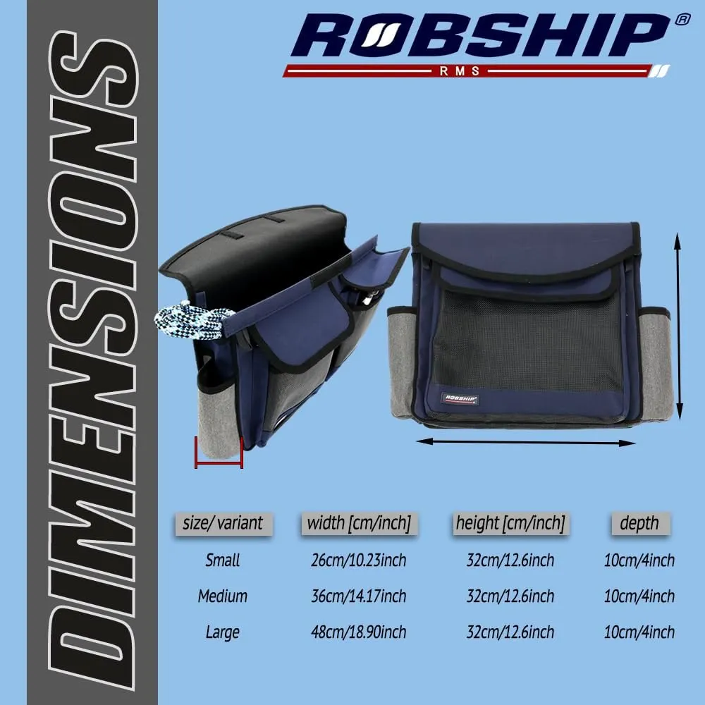 Rope Bag, Mesh Pocket, MK2, Navyline, Medium - Durable Storage and Boating Solution for Ropes and Accessories