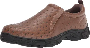 ROPER Mens Performance Faux Ostrich Slip On Casual Shoes - Brown