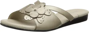 Rose Petals Women's Fiji Dress Sandal,New Gold Soft Maia Leather,13 XW US