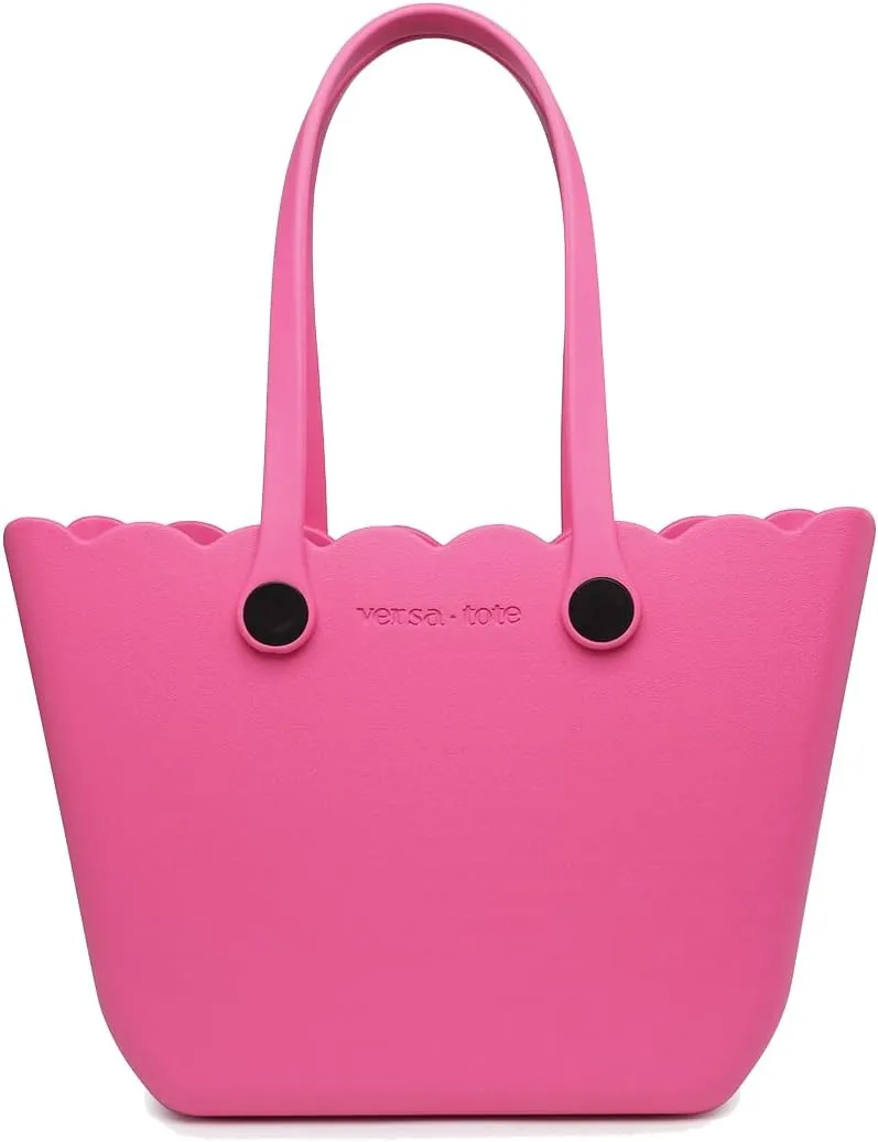 ROSE Rubber Beach Bag Lightweight Waterproof Washable Durable Travel Tote for Boat Pool Sports Gym