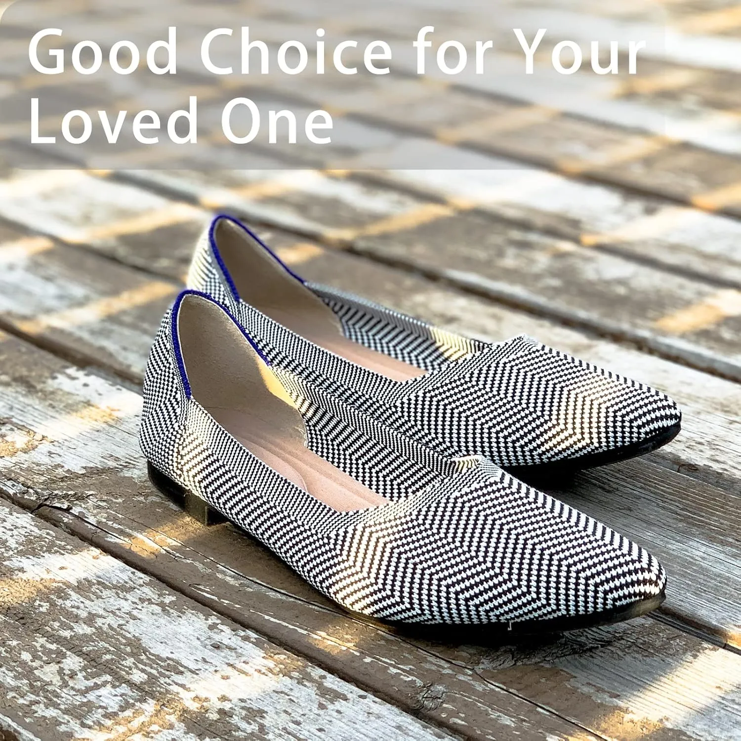 Rosella Carlie Knit Ballet Flats for Women Dress Shoes Pointed Toe Slip On Flats Slipper Comfort Walking Shoes for Women Wedding Guest Shoes