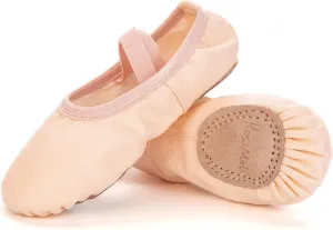RoseMoli Canvas Ballet Slippers Flats for Girls/Toddlers/Kids/Women, Yoga Practice Shoes for Dancing