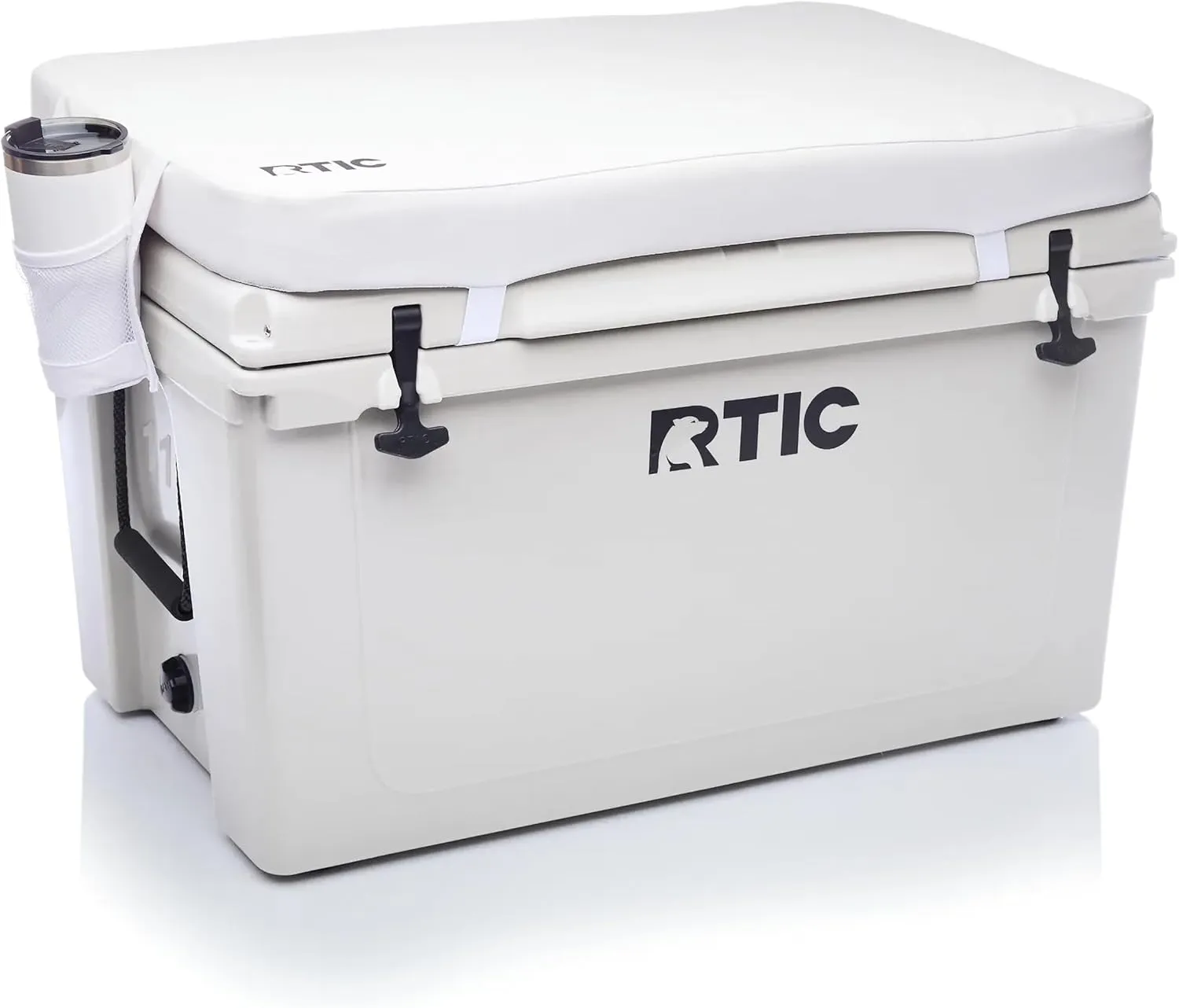 RTIC Ultra-Tough Cooler Seat Cushion, Great for Family Travels, Boating Or Hunting, Easy Clean Vinyl, Buckle Fastening and Anti Slip