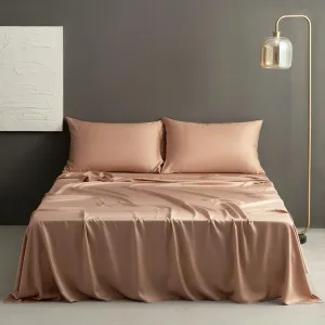 S VICTORY SYMBOL 100% Tencel Lyocell Sheets,Cooling for Hot Sleepers,Eucalyptus Sheet Sets King Size-Silky Soft Deep Pocket Bedding Set 4 Pieces,Breathable Smooth Comfy(Light Terracotta)