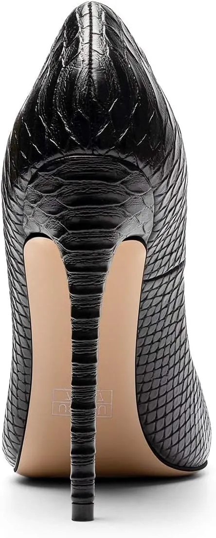 SAMMITOP Women's High Heels Pumps Pointed Toe Stiletto Shoes Slip-on Dress Pump