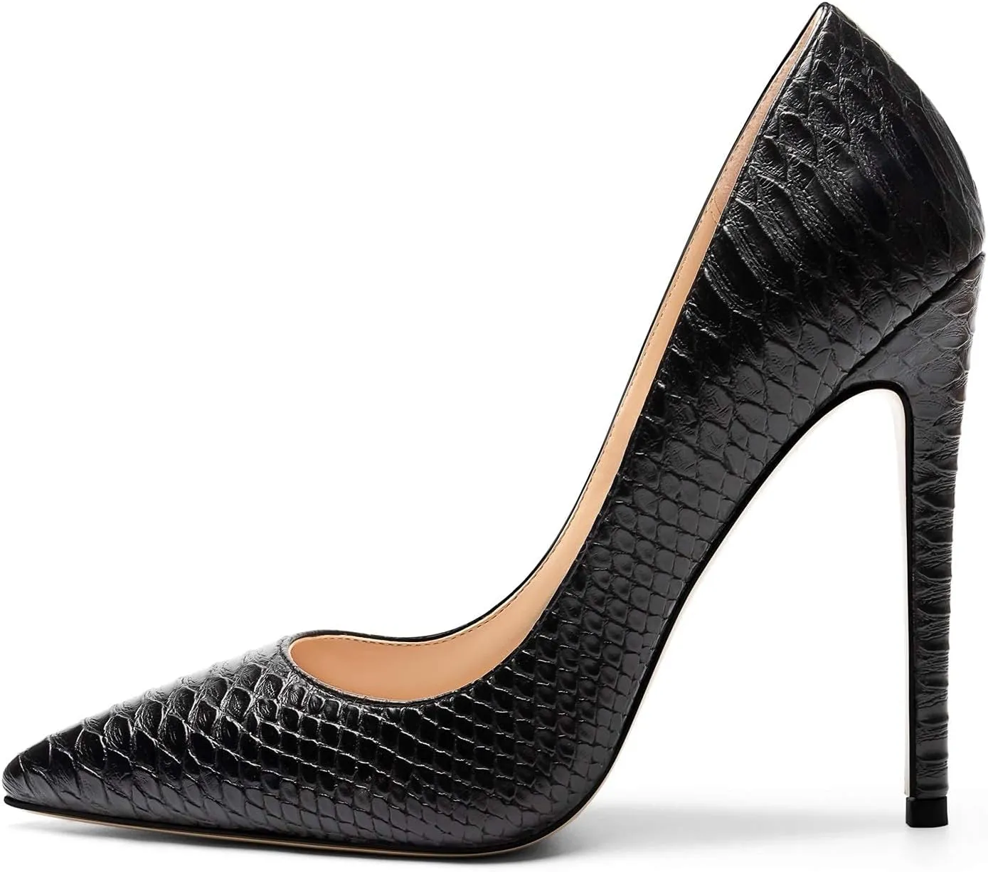 SAMMITOP Women's High Heels Pumps Pointed Toe Stiletto Shoes Slip-on Dress Pump